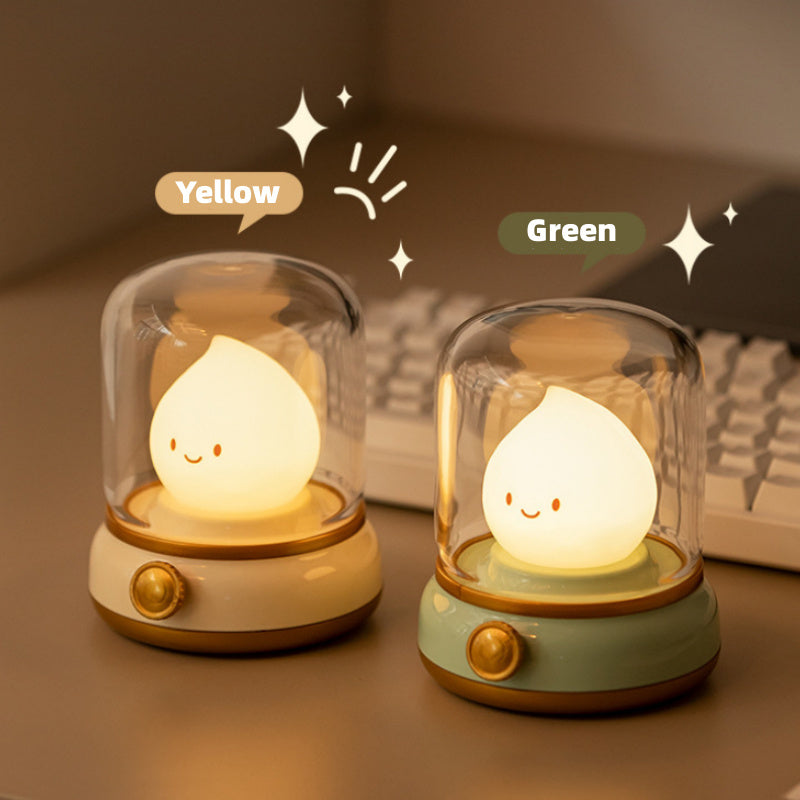 Lámpara Decorativa Portátil Estilo Retro con Luz Ambiental Regulable