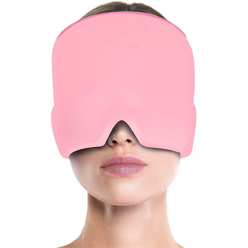 Mascarilla Fría 3 en 1 para Migraña, Ojos Hinchados y Estrés