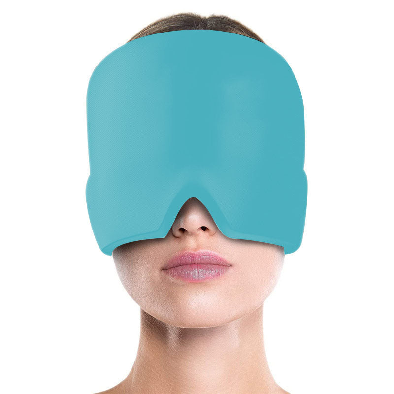 Mascarilla Fría 3 en 1 para Migraña, Ojos Hinchados y Estrés